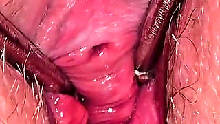 Cervix Play and Peehole Fuck Close up! Deep Hole