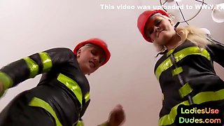 Firefighter Cfnm Femdom Ladies Shag Guy In 3way