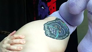 Stacked brunette goes solo toys and masturbation