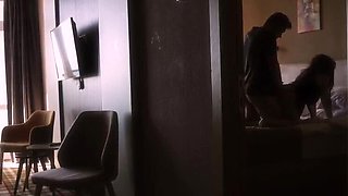Hot Brunette Wife Cheats On Husband With Boss In Hotel Room - Amateur Blowjob & Doggy Style Fuck