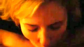 Attractive blonde chick sucking my huge clitoris in amateur video