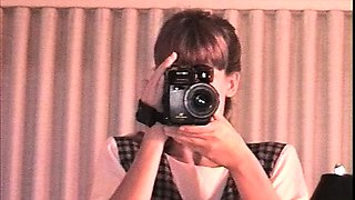 Skinny brunette amateurs dp solo