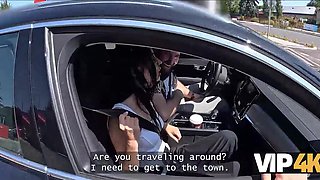 A brunette slut with a juicy pussy likes it deep inside