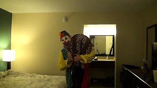 Creepy Clown captures and strips Superheroine