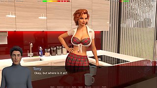 Big boobs in a visual novel with a three-dimensional twist