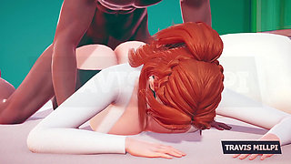 Thicc Redhead Professor Crawls Into Your Office Fantasy Glasses on, Shirt Tight, Attitude Naughty