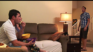Mature Sara Jay with big tits cheats on her husband