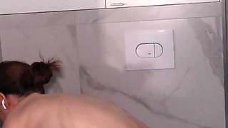 Naked 18 Year Old Girl with Braces Showers Together and Fucks Her Adult Step Daddy!