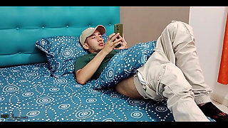 I Find My Horny Stepson Masturbating and I Help Him - Full Story