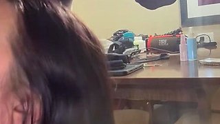 Brunette Slut Gives Blowjob To Big Cock Outdoors