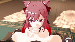 Genshin Impact Keqing Sex Hentai Mmd 3D Red Hair Color Edit Smixix