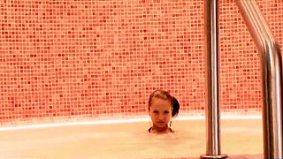 Teen Paris Milan Teasing in the Bath