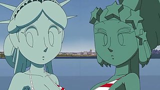 Lesbian MILF Anime Hentai Compilation - Big Natural Tits & Perfect Ass Licking