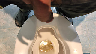 Pissing im my toilet