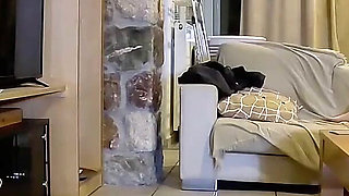 Surveillance Camera Slutty Wife Cheating on Her Husband While Alone at Home with the Pizza Delivery Guy, Delivery Guy Sex