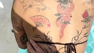 Ali Rose Gets Plowed In The Pool