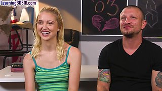 Tiedup submissive bitch assfingered and pounded doggystyl