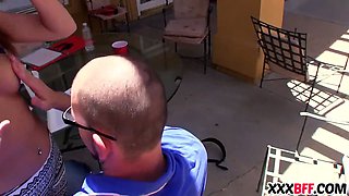 Slutty probe gang gets dicked