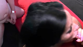 German big tits milf at a cum gangbang party