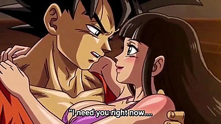 Goku seduce his pregnant wife for doing anal first time