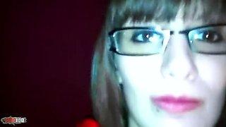 French Brunette Lola Vinci Gets Fucked Hard in Party Toilet - Big Tits, Blowjob, Cumshot