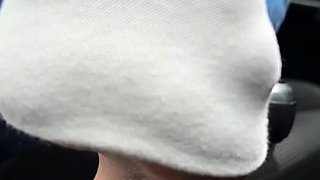 Hot brunette foot fetish play