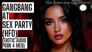 Gangbang Sex Party Audio: Full Group JOI & HFO Erotic Story for Men