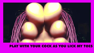 Foot Fetish JOI with Sensual CEI for Gooner Boys with Goddess