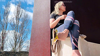 Shoeplay and Dangling From Empressbellasadica in Public