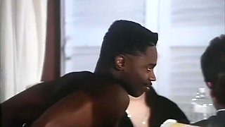 Baby Pozzi, Christophe Clark And Peter North - Two Sluts With Hairy Pussy Fucked And Cummed In Mouth By A Big Vintage Cock