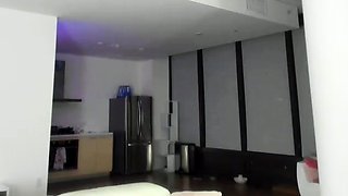 Asian Girl Removes Pink Panties And Toys With Dildo