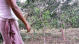 Desi Indian virgin girl outdoor nude yoga with teacher Trilokinath hardcore sex