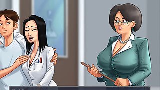 Naughty brunette teacher Hotsummer117 uses a magical belt for some steamy fun