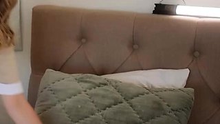 When Gorgeous Maid  Amalia Davis Gets Off Duty