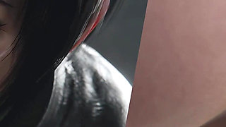 Yuffie Kisaragi Big Dick Sloppy Blowjob - Deep & Messy 3D Animation