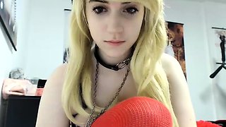 Amateur Blonde Teen Plays Solo with Toy Webcam Porn