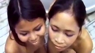 Two Thai Amateurs in a Steamy Threesome