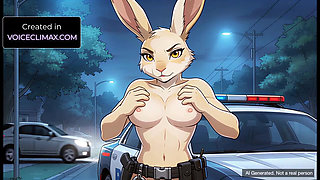 Officer June's Teasing Traffic Stop - Furry Hentai JOI POV