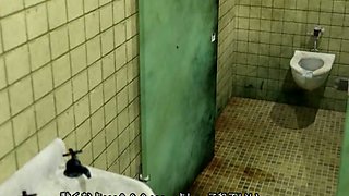 d animated with bounching tits gets brutally fucked in the toilet