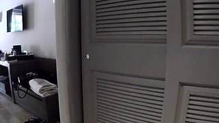 Czech amateur blowjob and fucking POV in public