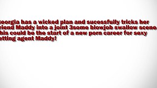 Massive cumshot on her big boobs