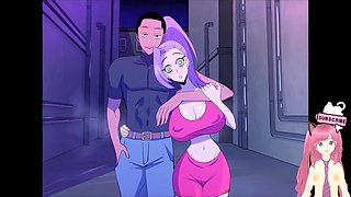 Indulge in the hilarious first bite parody featuring busty vampire Jazziuu