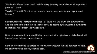 Spanking for Stepdaughter Followed by Aftercare