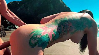 Amateur ass ramming outdoors