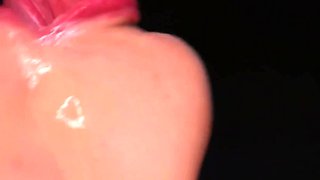 Amazing sensual close up blowjob with massive cumshot on lips and face