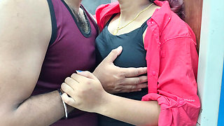 Neck kiss boobs press kiss romance in shirt and t shirt
