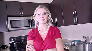 Blackmailing stepson gives a MILF stepmom a lesson