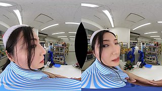 Asian booty girl VR video