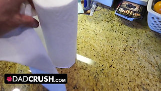 DadCrush - Strict stepdad spanks and disciplines his naughty stepdaughter for misbehaving in class