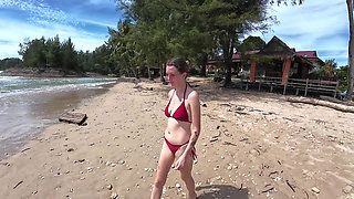 Relaxing Day at the Beach Then We Come Home and Fuck!